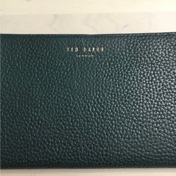 Ted Baker Dark Green Leather Clutch wallet - Picture 2 of 5